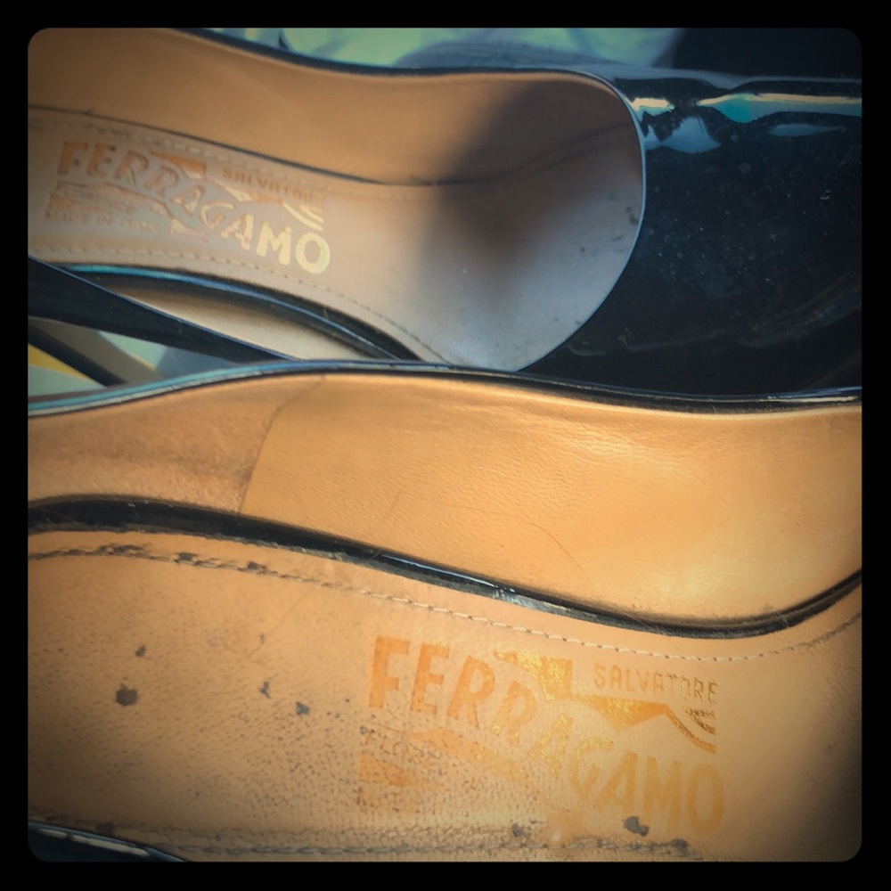 Ferragamo patent leather heels